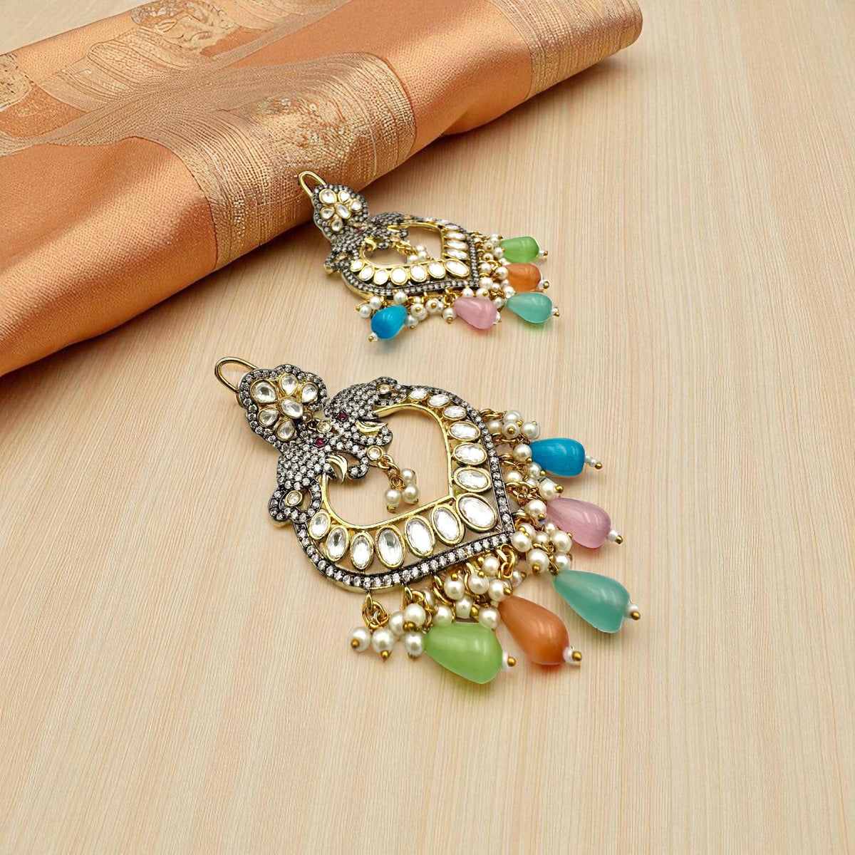 Bollywood Designer Dangle Jewelry for Women, Elegant Statement Earrings