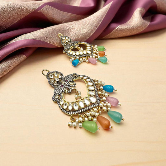 Bollywood Designer Dangle Jewelry for Women, Elegant Statement Earrings