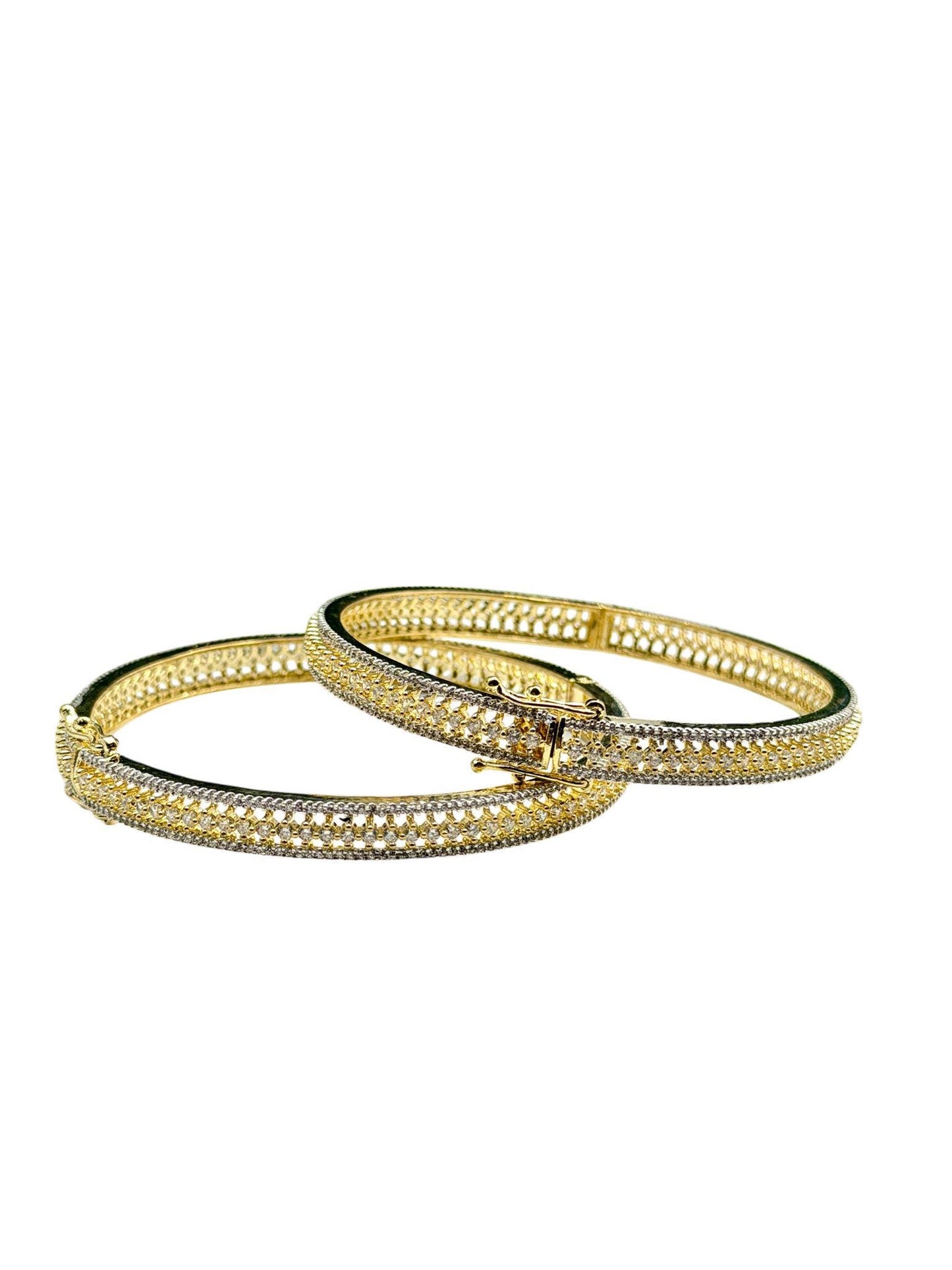 Gold Plated Bangles | Handmade Bridal Bracelet Set | Lightweight Indian Jewelry Gift for Women