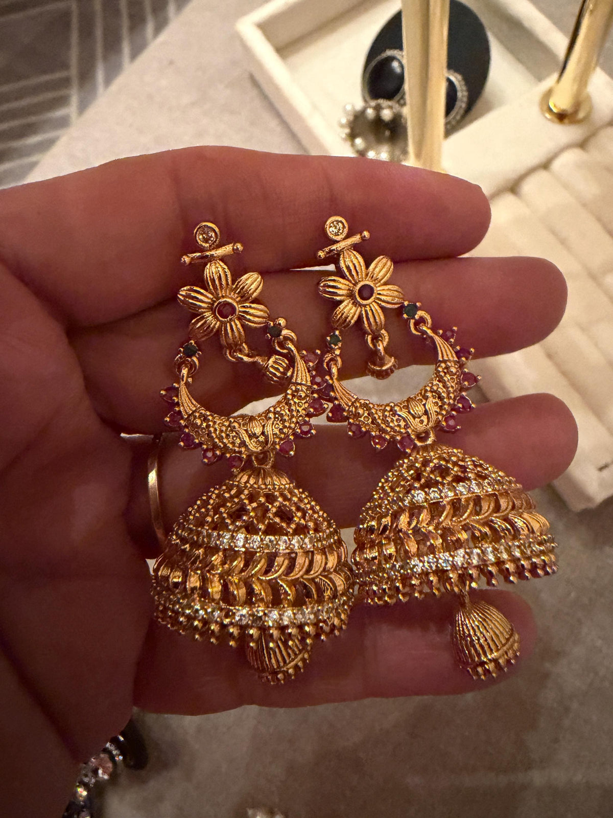 Bollywood Designer Dangle Jewelry for Women, Elegant Statement Earrings