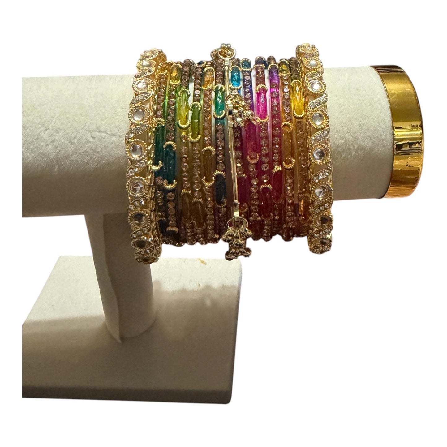 Multi moon glass Bangles Set | Indian | Pakistani | Women's Jewelry
