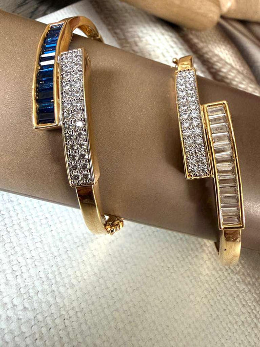 Geometric Statement Bangle, Adjustable Gold Tone Bracelet, Modern Minimalist Bracelet