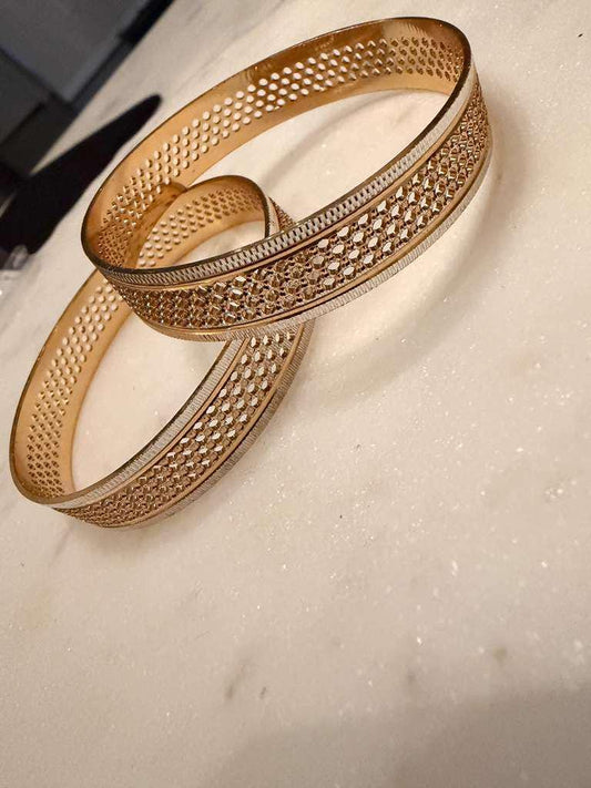 Gold Plated Bangle Set, Minimalist Stackable Bangles, Designer Bangles for Women
