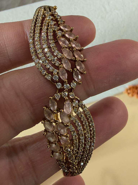 Elegant Leaf Cuff Bracelet for Women, Open Bangle, Statement Bracelet, Bridal Jewelry,