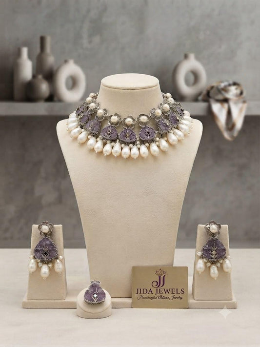 Classic Wedding Earrings and Ring Set for Women Who Love Vintage Elegance