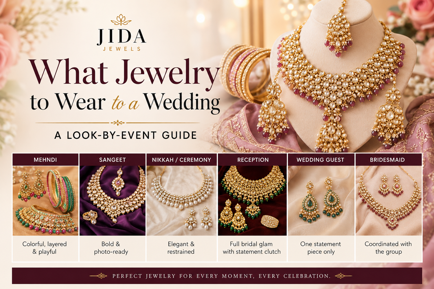 What Jewelry to Wear to a Wedding: A Look-by-Event Guide