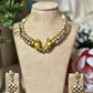 Bollywood ethnic Indian gold finish set with stones.