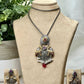 Majestic Deer Pendant Necklace with Earrings - Silver and Gold platted Jewelry Set