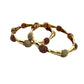 Gold-Plated Bangle Set – Ruby and Diamond Wedding Jewelry
