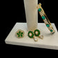 Mother of Pearl & Turquoise Jewelry Set - Gold Plated Elegance