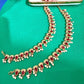 Payal / Anklet Gold Finish with Pearls & Clear Stones