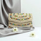 Designer embroidery clutch hand bag rare