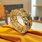 Noratun Jadao Gold Plated Wide Kada Openable Fits 2.6/2.8 - Traditional Pakistani/Indian Jewelry