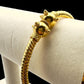Gold Plated Diamond Bangle – Hinged, Adjustable Women's Bracelet
