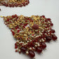 Red Kundan Bridal Jewelry Set – Gold Choker Necklace, Tikka Earrings