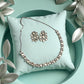 Bollywood designer Kundan Necklace set with studs. Indian Jewelry