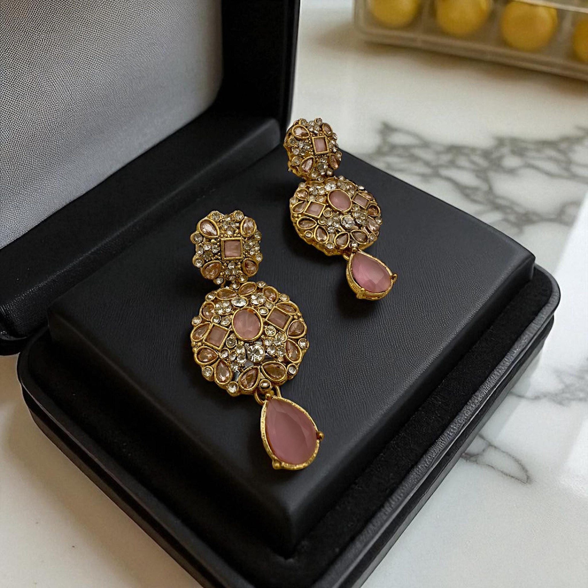 Bollywood Designer Dangle Jewelry for Women, Elegant Statement Earrings
