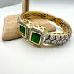 Bollywood  Indian Ethnic  openable bangle/kada  fit 2.4 2.6  bangle gold plated