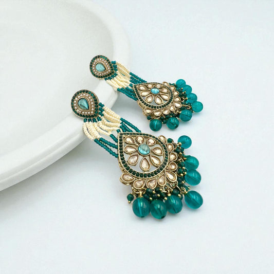 Bollywood Designer Dangle Jewelry for Women, Elegant Statement Earrings