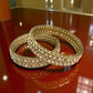 Elegant Gold Kundan Bangles with Pearl Stones - Traditional Indian Jewelry for Women