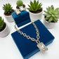 Luxurious Large Doublet Stones with Micro AD Stones Designer Necklace Set