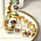 Luxurious Meenakari Gold Plated Bangles - Traditional Indian Jewelry for Weddings and Festivals