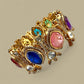 Designer Bollywood Kada Gold Plated Jewelry | Colorful Gemstones Bangle