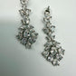 Bollywood ad Necklace & Earrings Set - rhodium | Sparkling prom / wedding / engagement Jewelry