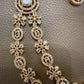 Bollywood ethnic double layer Indian American daimond ad set gold plated .