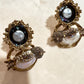 Bird Choker Set: Bollywood Antique Gold, Mother of Pearl