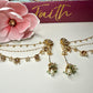 Bollywood Indian Designer Sahara / earring stud  brass