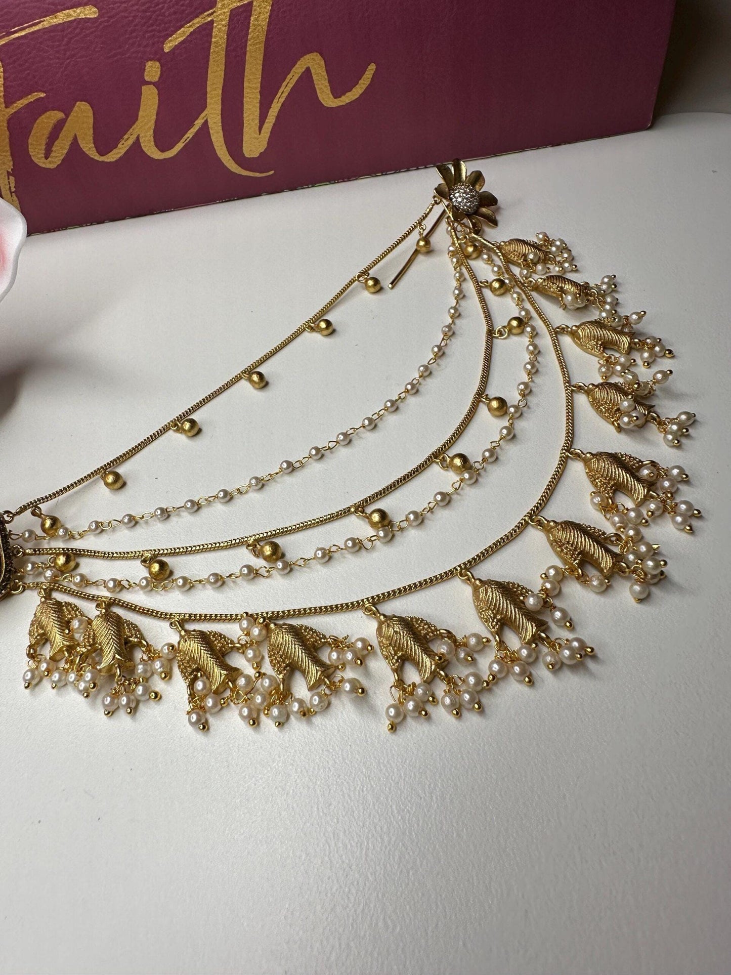 Bollywood Indian Designer Sahara / earring stud  brass