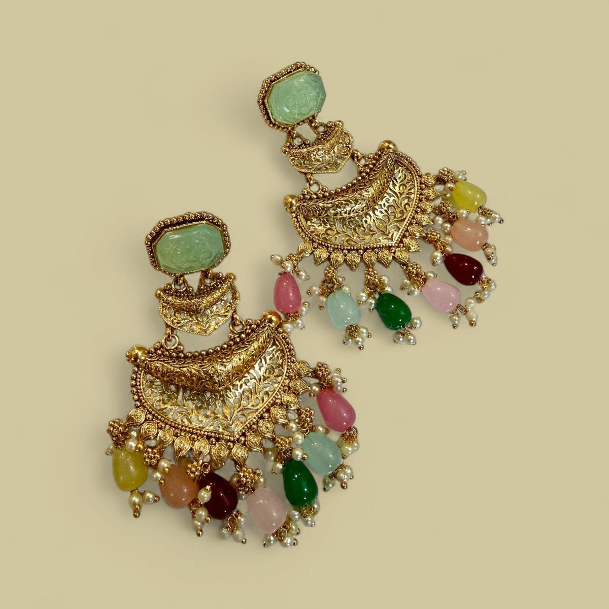 Bollywood Designer Dangle Jewelry for Women, Elegant Statement Earrings