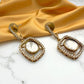 Traditional Kundan Necklace Set with Earrings Gold Plated Elegant Indian Jewelry
