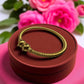 Gold Plated Diamond Bangle – Hinged, Adjustable Women's Bracelet