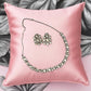 Bollywood designer Kundan Necklace set with studs. Indian Jewelry