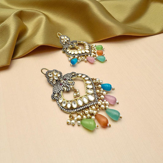 Bollywood Designer Dangle Jewelry for Women, Elegant Statement Earrings