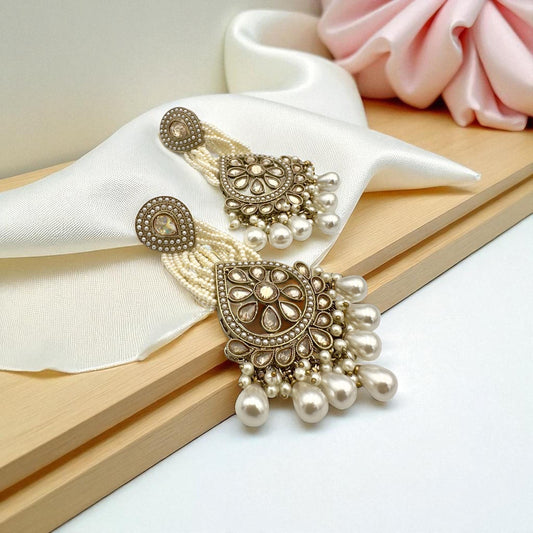 Bollywood Designer Dangle Jewelry for Women, Elegant Statement Earrings