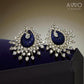Bollywood Style Statement  Silver Peacock Earrings | AD Studded | Indian Jewelry