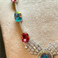 Bollywood Swarovski crystal necklace set