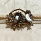 Bird Choker Set: Bollywood Antique Gold, Mother of Pearl