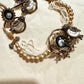 Bird Choker Set: Bollywood Antique Gold, Mother of Pearl