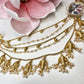 Bollywood Indian Designer Sahara / earring stud  brass