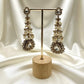 Jhumki Earrings | Traditional Indian Jewelry | Pearl & Kundan statement high end antique gold plated