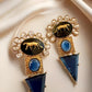 Handcrafted Polki Jewelry with Aquamarine and Kundan Stones
