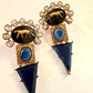 Handcrafted Polki Jewelry with Aquamarine and Kundan Stones