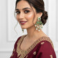 Emerald Green Kundan Chandbali Earrings | Indian Bridal Jewelry