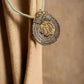 Allah Pendant with Pearl Chain | Gold-Tone cubic zarconia Jewelry