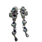 Enameled Designer Inspired Necklace Set in Amethyst & Cubic Zirconia