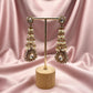 Jhumki Earrings | Traditional Indian Jewelry | Pearl & Kundan statement high end antique gold plated